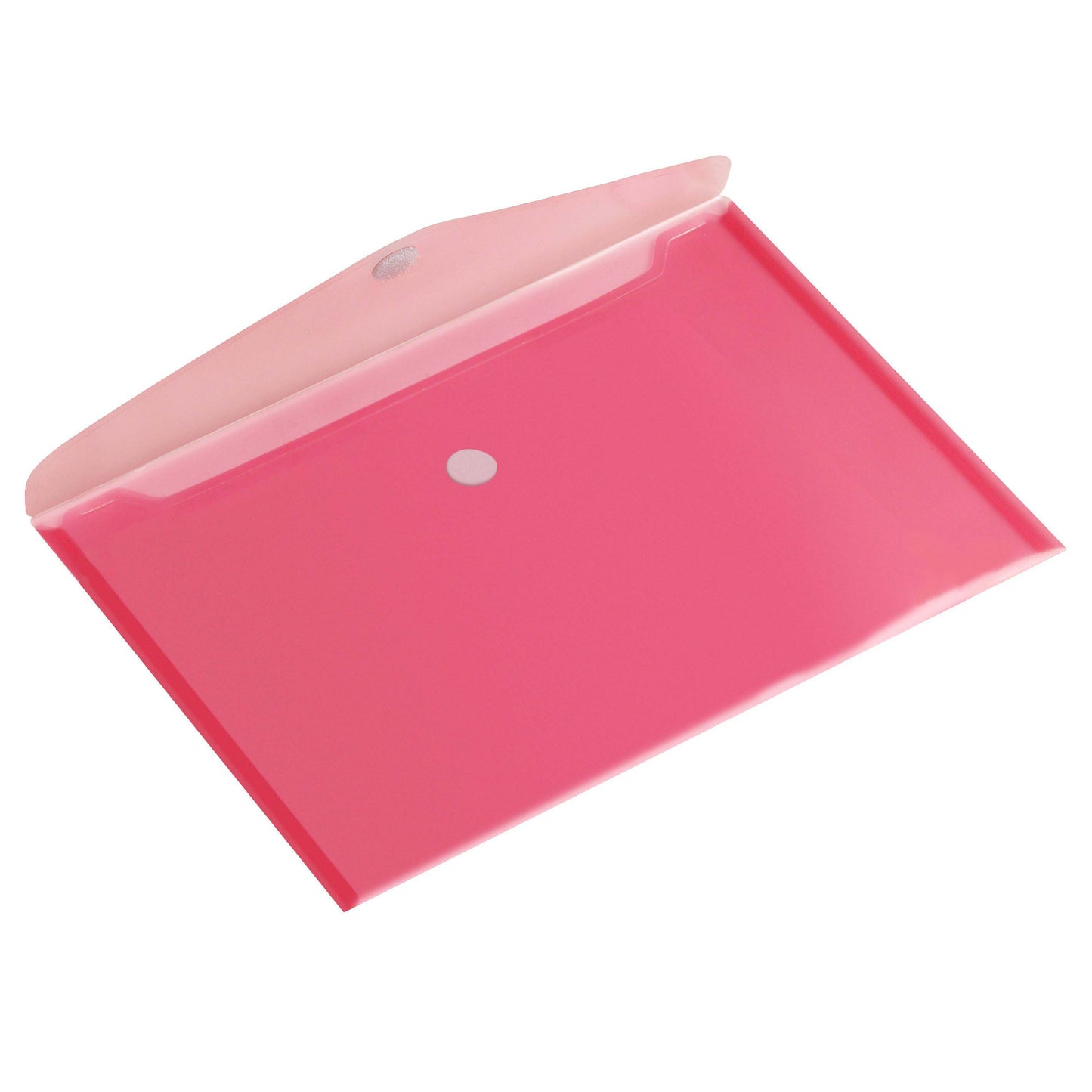 HF2 - Umschlagtasche A4 335x240mm quer PP transparent rot | 10 Stück