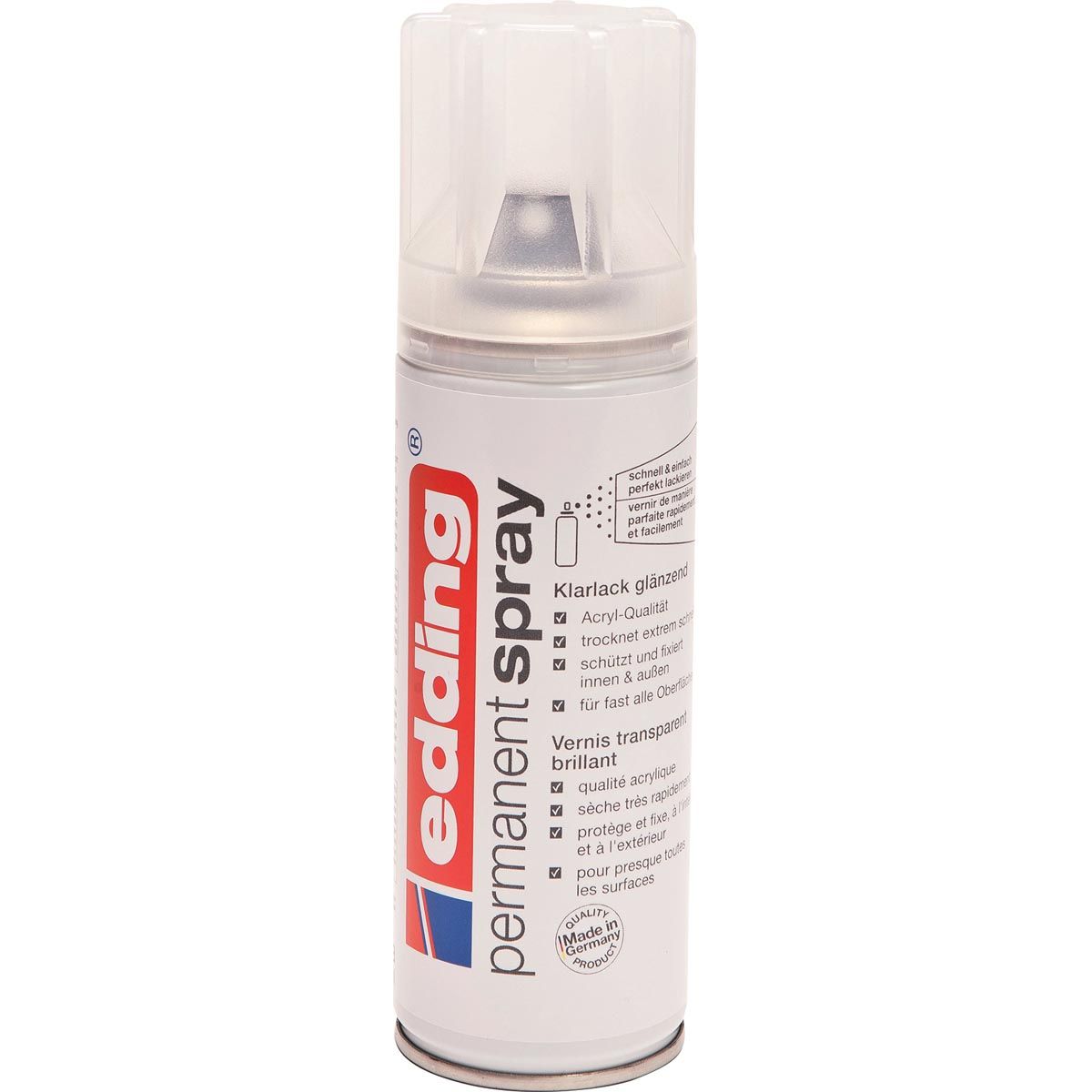 Edding - Farbspraydose 5200 Permanentspray glänzend klar