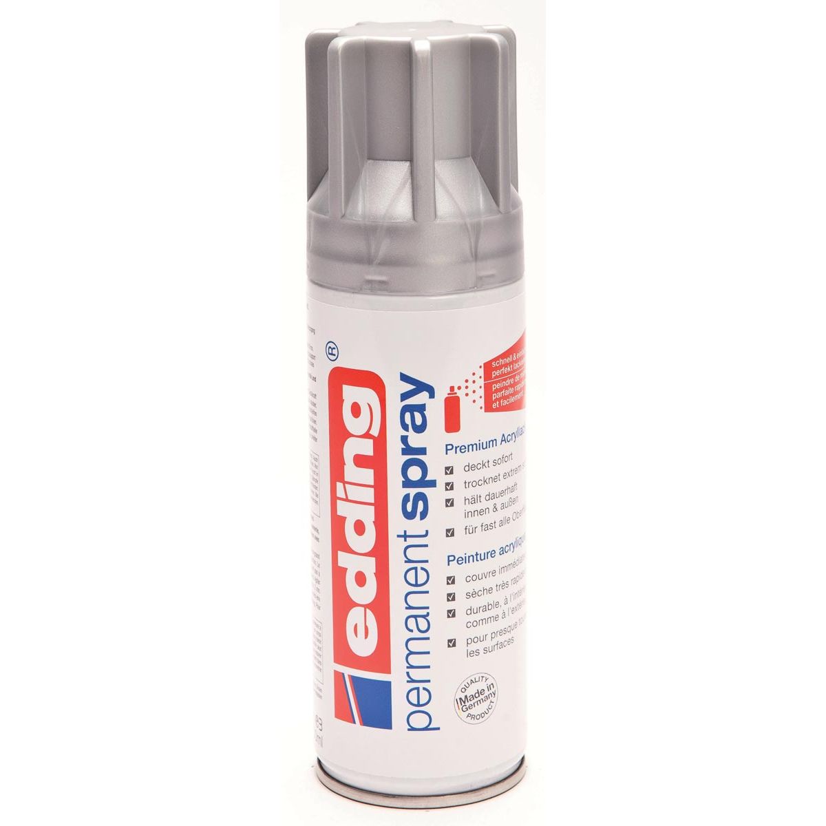 Edding - Permanentspray 5200, 200 ml, Silber matt