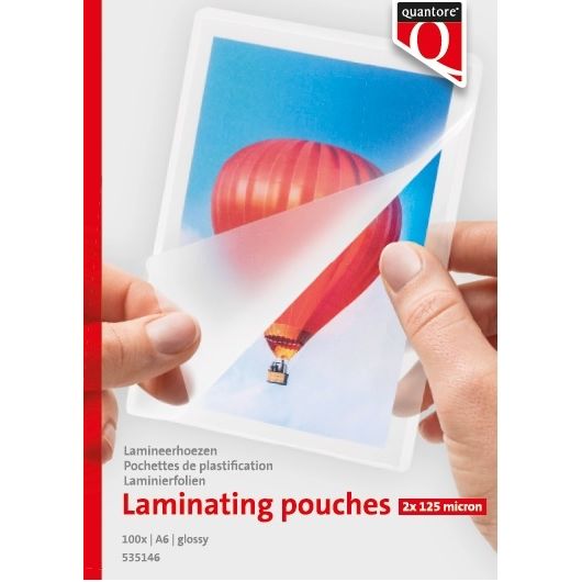 Quantore - Laminierhülse A6 2x125micron 100 Stück