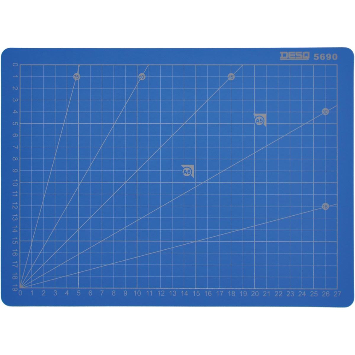 Desq - Professionelle Schneidematte, 5-lagig, blau, ft 22 x 30 cm