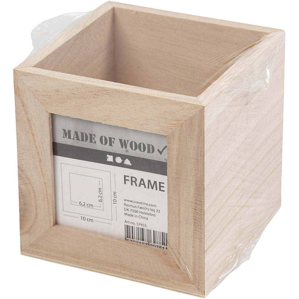Creativ Company - Stiftebox 10x10x10cm Holz