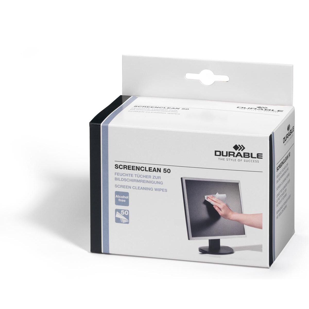 Langlebig – Screenclean Reinigungstücher, Karton mit 50 Stück
