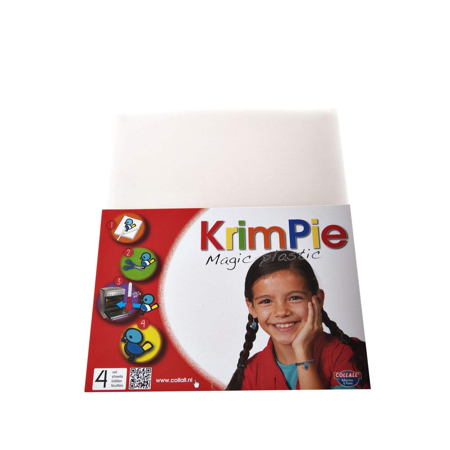 Collall - Krimpievel Magic Plastic transparentes Set mit 4 Blättern | 25 Stück