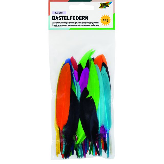 Folia-Papier - Indianerfedern Folia sortiert