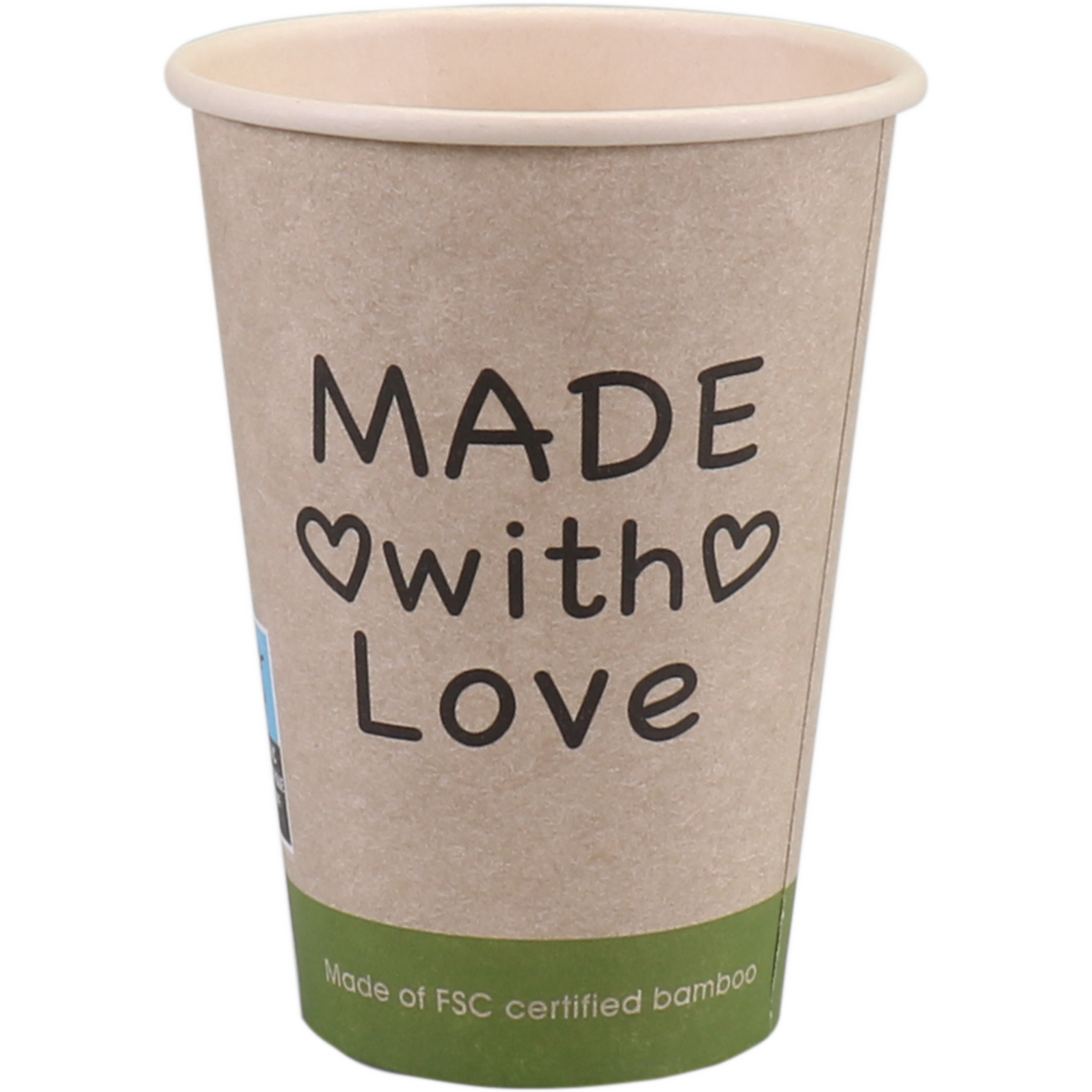 Klika - Tasse | Mit Liebe gemacht | 180ml | 7,5 Unzen | 93mm | 1000 Stück