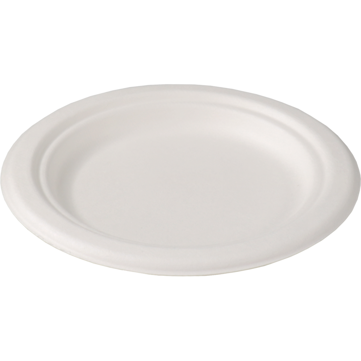 Depa - Bord | rond | 1-vaks | bagasse (suikerrietpulp) | Ø15cm | wit | 500 stuks