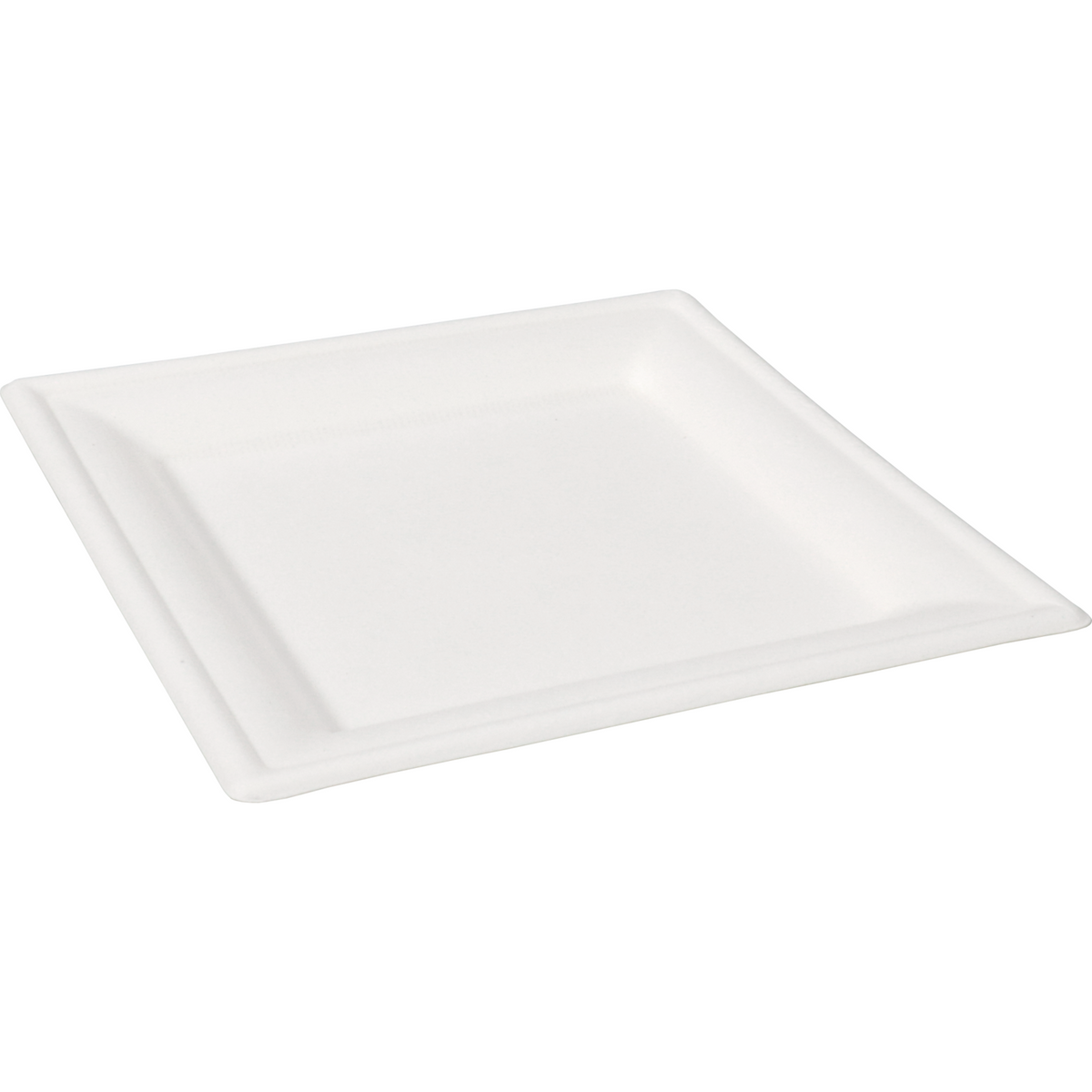 Depa - Bord | vierkant | 1-vaks | bagasse (suikerrietpulp) | 16x16cm | wit | 500 stuks
