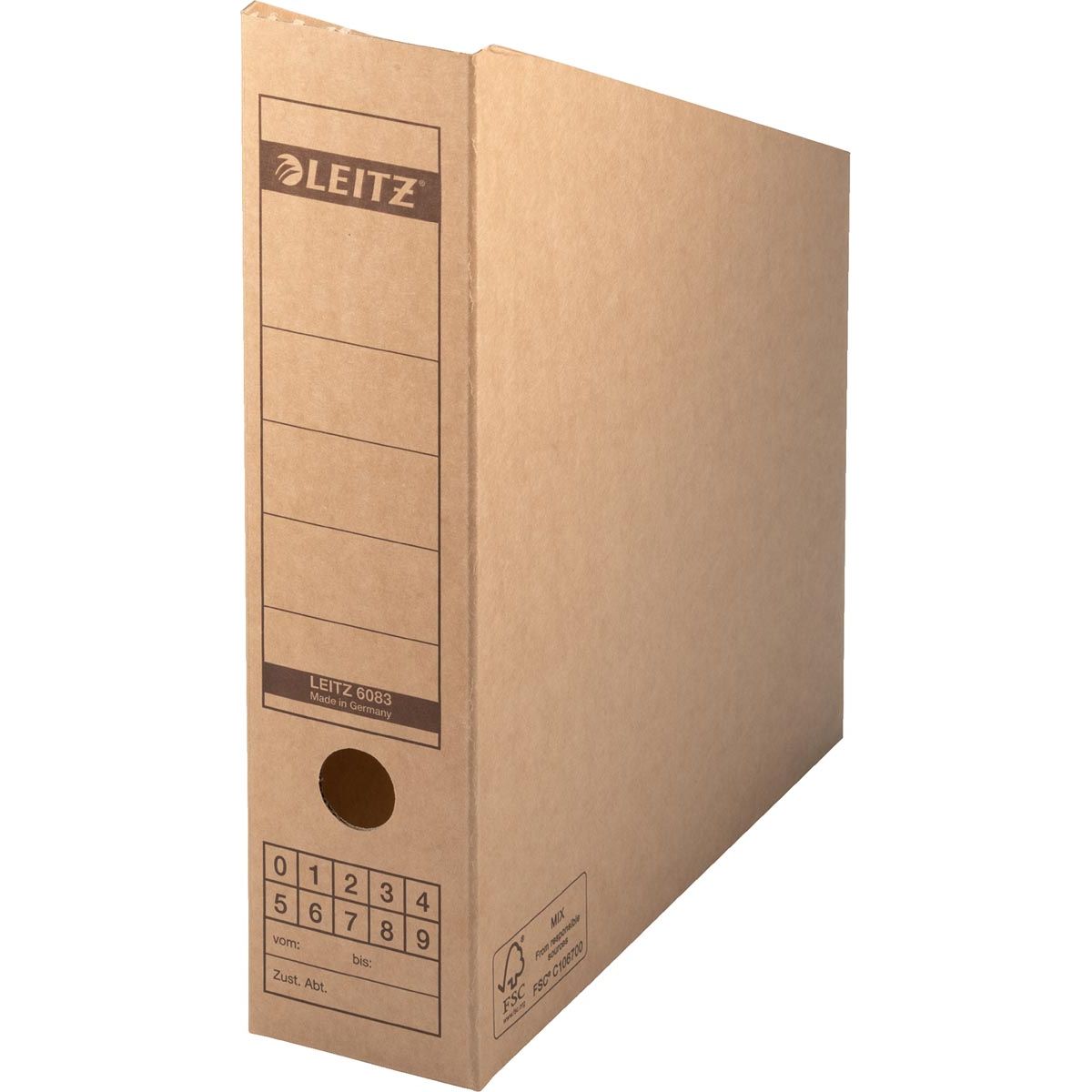 Leitz - tijdschrifthouder, bruin