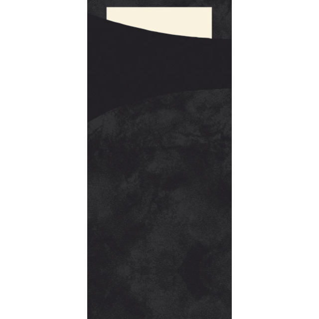Duni - Sacchetto | Papier | 8,5x20cm | schwarz | 500 Stück