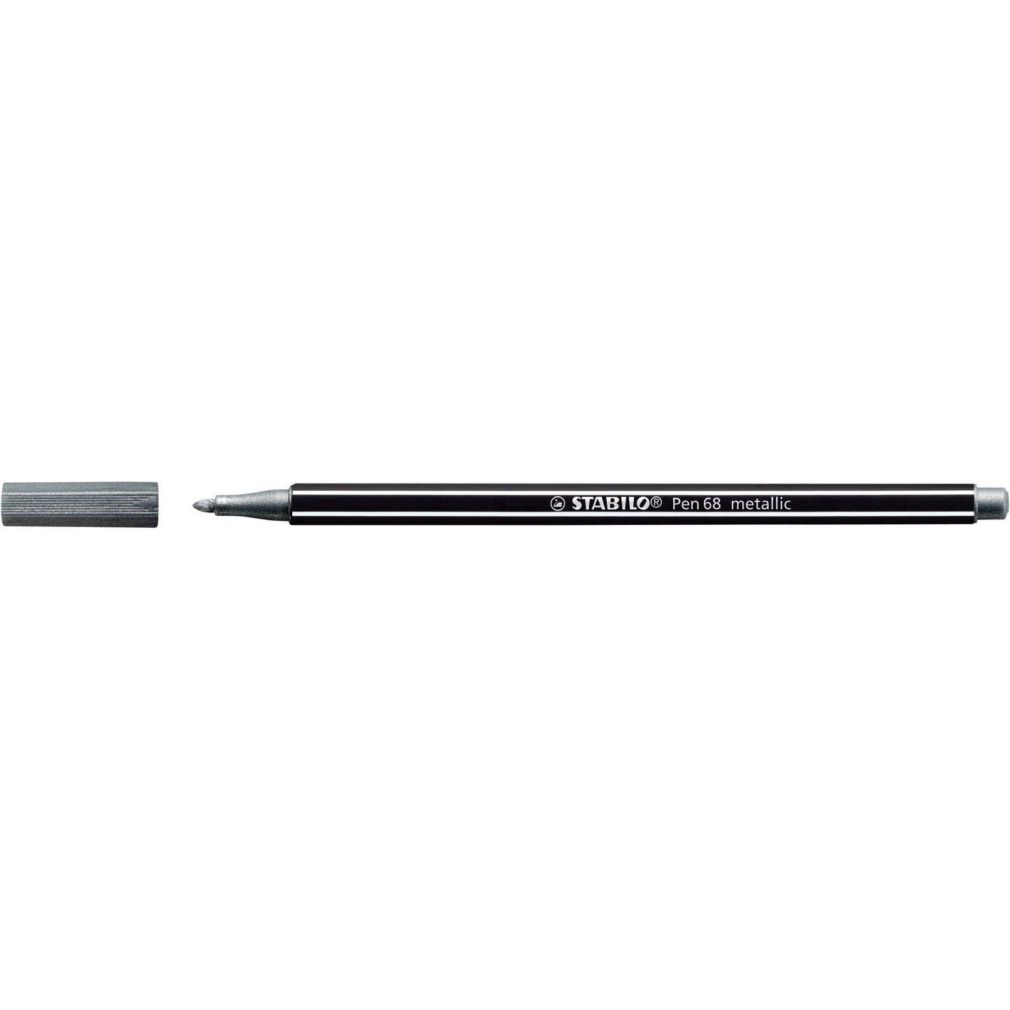 Stabilo - Filzstift 68/805 medium metallic silber
