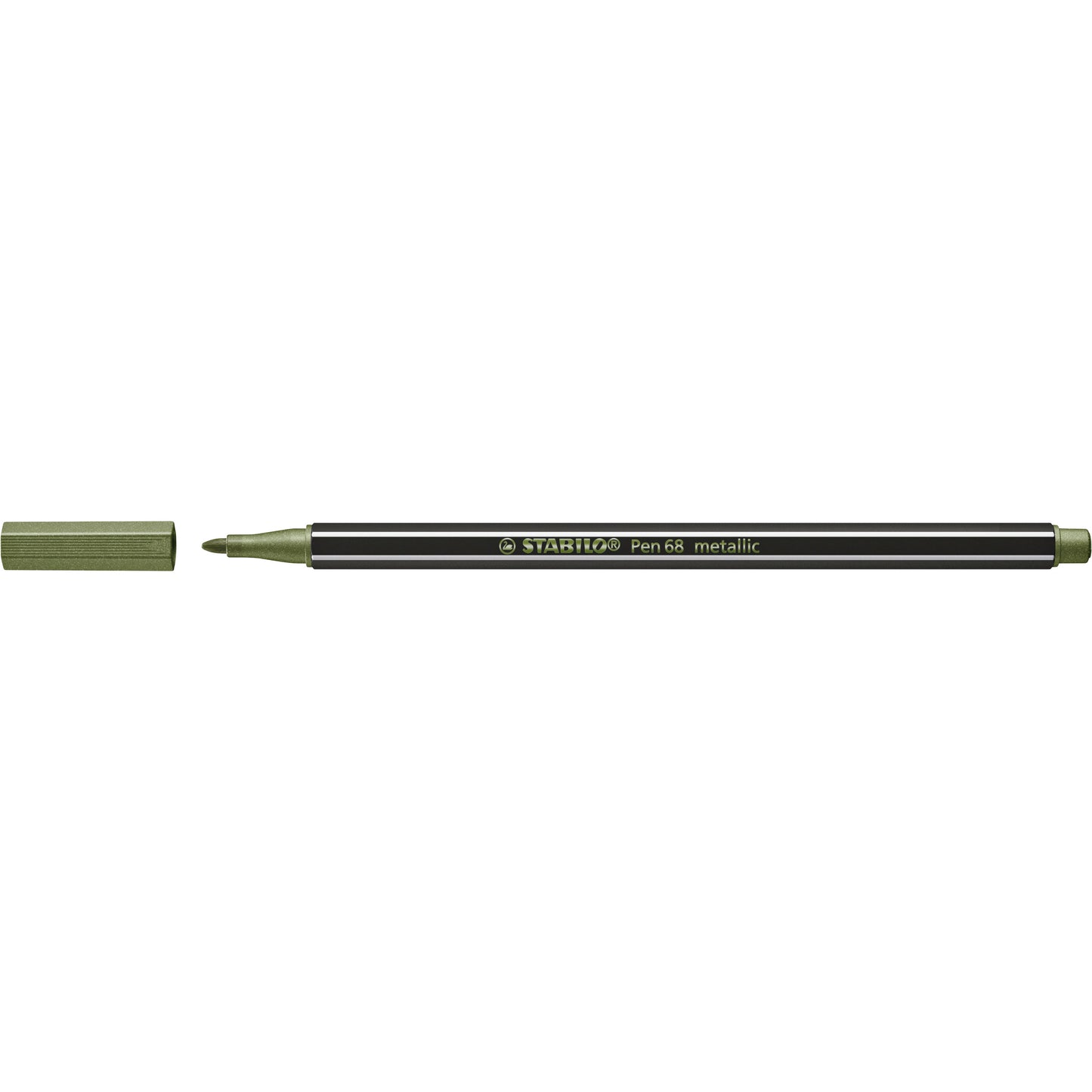 Stabilo - Filzstift Pen 68/843 medium metallic hellgrün