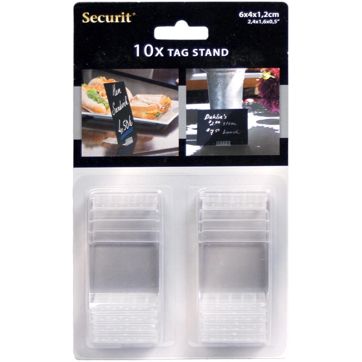 Securit - Tafelanhänger Standard Acryl 10 Stück