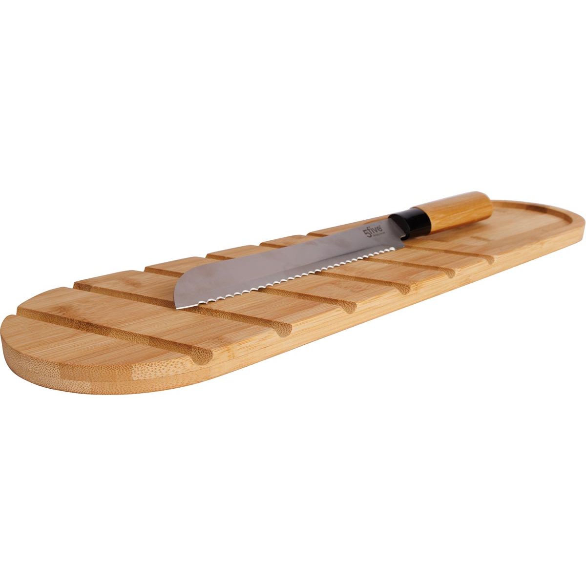 Cosy & Trendy - Cosy Trendy broodplank, inclusief broodmes, uit bamboe, ft 50 x 14 cm