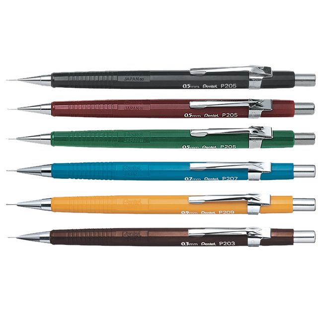 Pentel - Druckbleistift P203 2B 0,3 mm braun