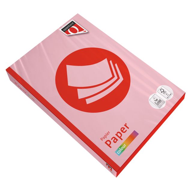 Quantore - Kopierpapier Farbe A4 120gr rosa 250 Blatt