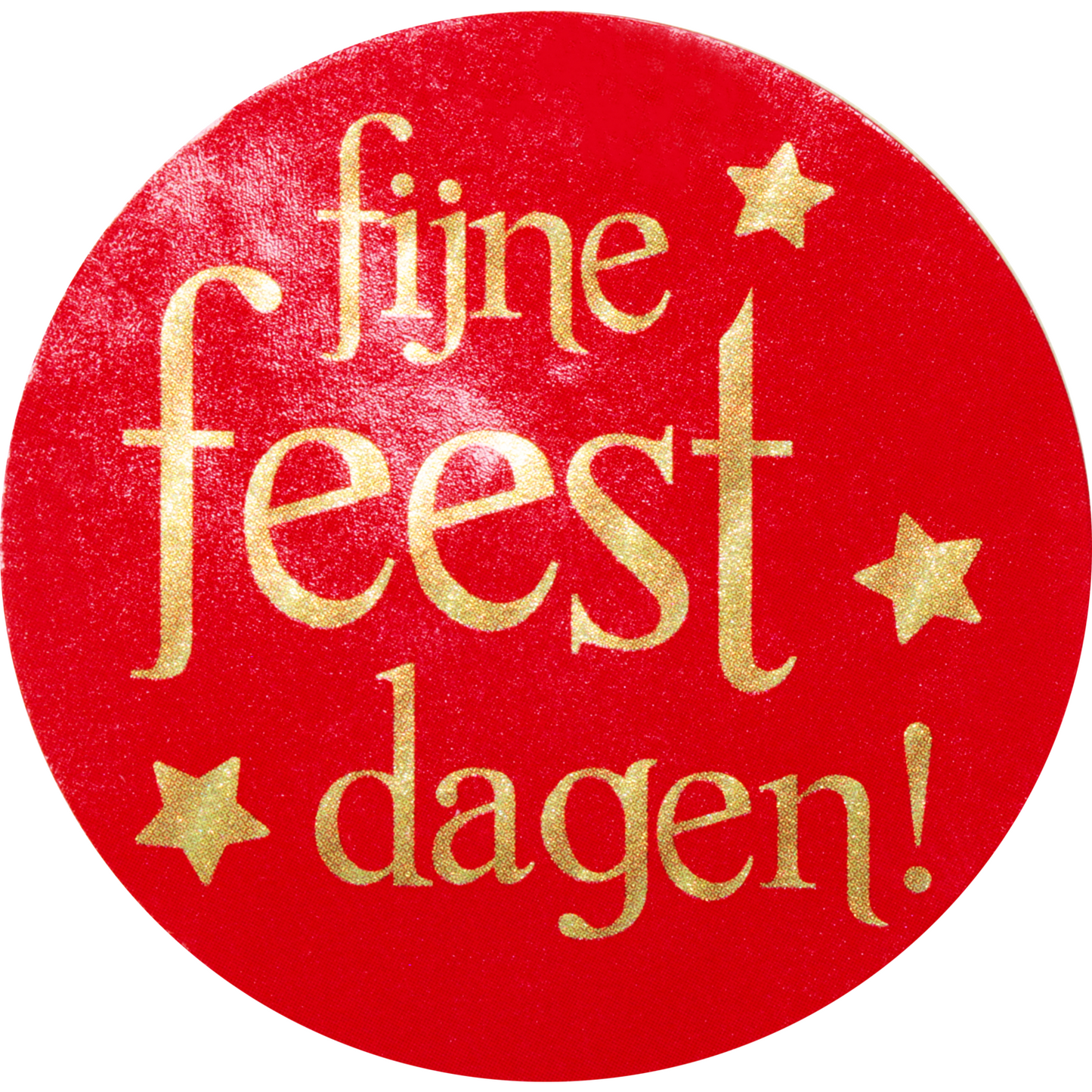 Klika - Etikett | Geschenketikett | Papier | Frohe Feiertage | ∅45mm | rot/gold | Rolle mit 500 Stück