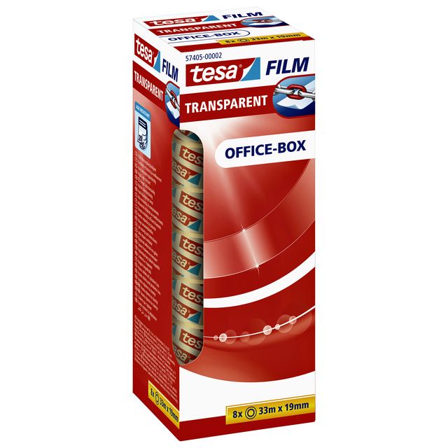 Tesa - Klebebandfolie® 33mx19mm transparent 8 Rollen