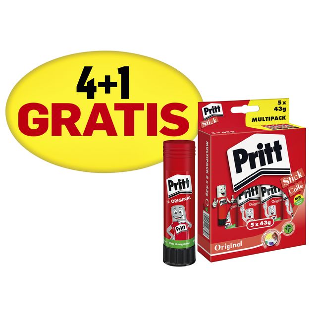 Pritt - Klebestift Stick Original 43gr Aktionspaket 4+1 gratis | 12 Stück