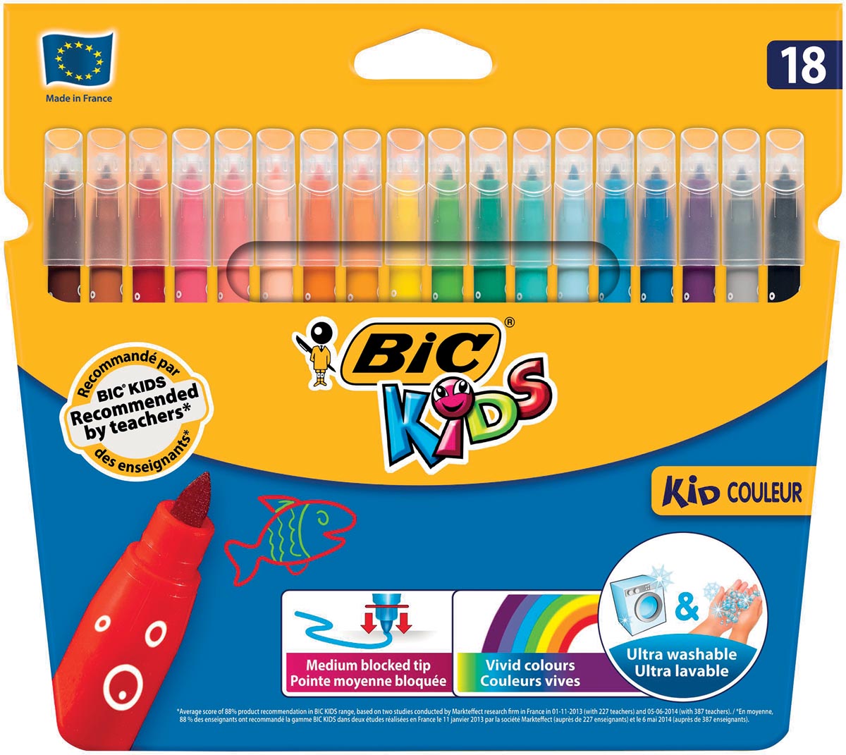 Bic Kids - Filzstift Kid Couleur 18 Marker