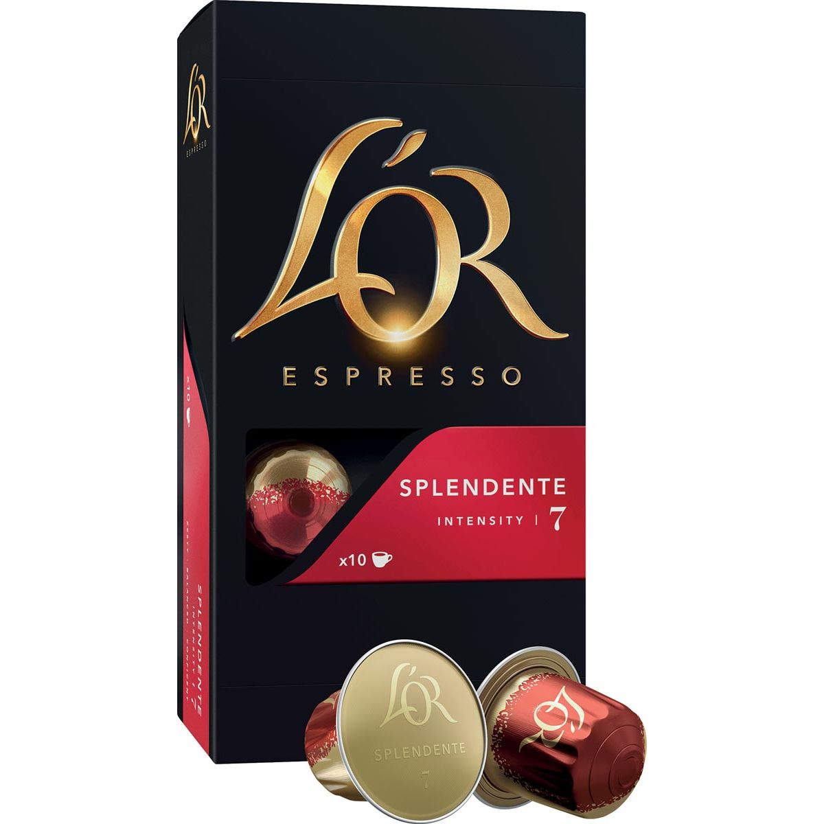 Douwe Egberts - L'Or Intensity Kaffeekapseln, Splendente, 10er Packung