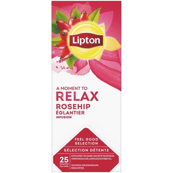 Lipton Tea Company - Tee, Hagebutte, Packung mit 25 Beuteln