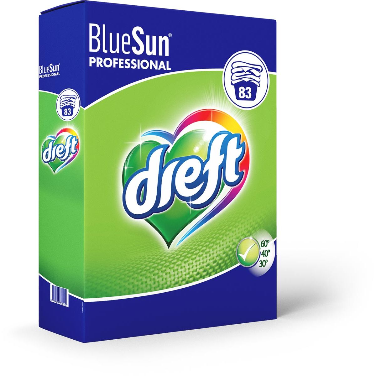 Dreft - Blue Professional Waschpulver, Karton mit 5,4 kg, 83 Wäschen