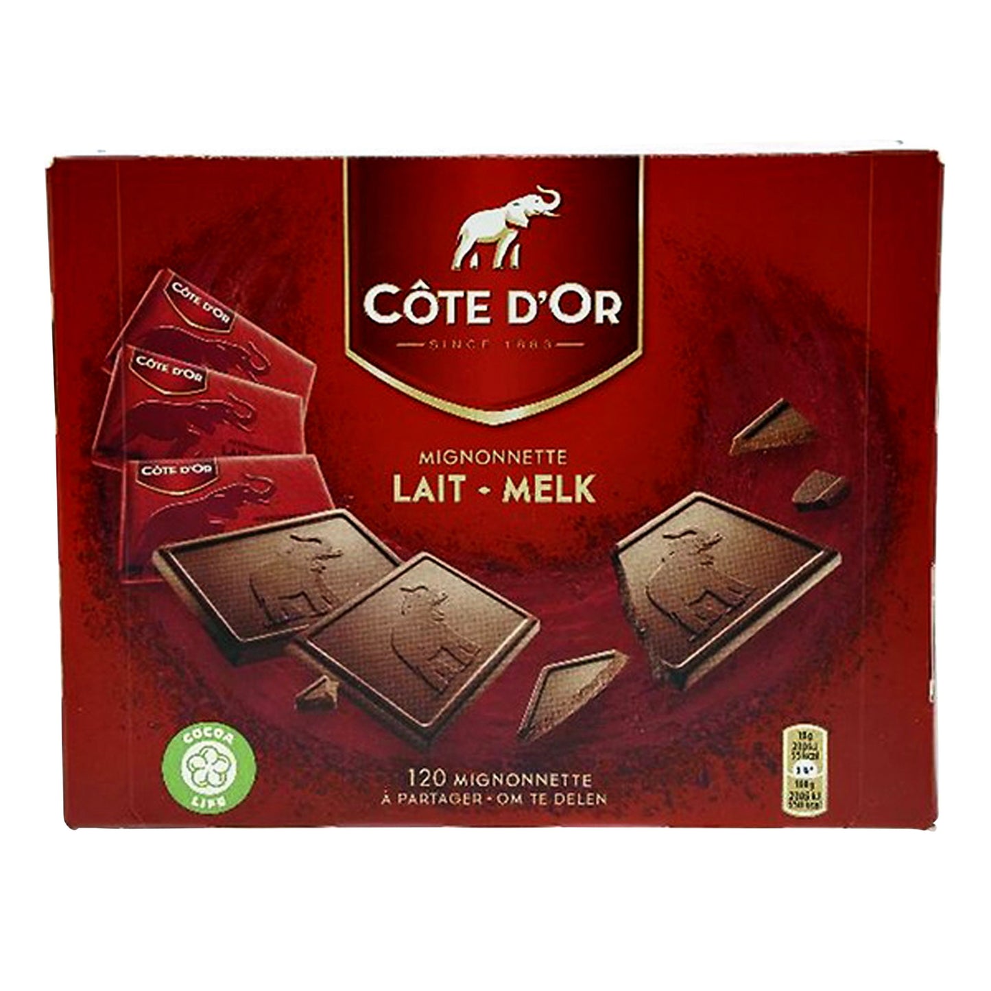 Cote d'or - Schokoladen-Mignonette-Milch 120x10 Gramm