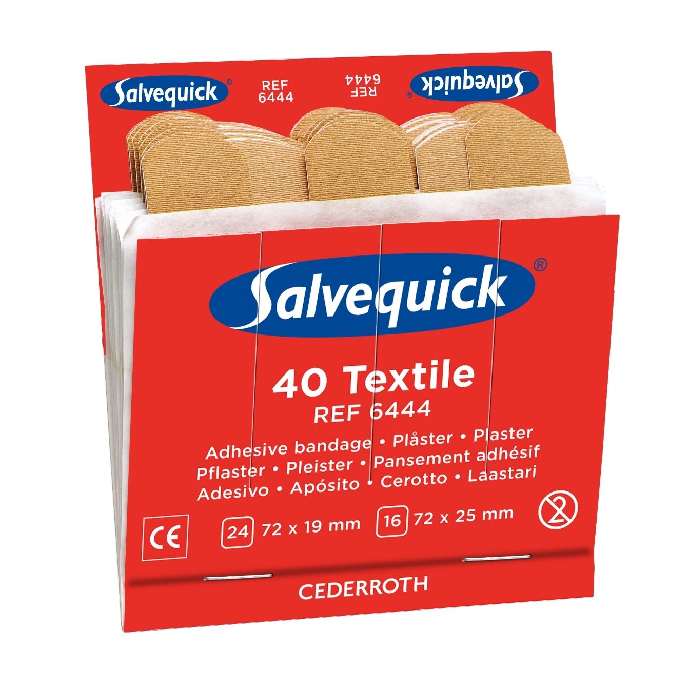Salvequick - Pflaster Nachfülltextil 6x 40 Stück