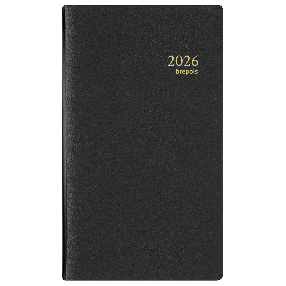Brepols - Agenda 2026 Interplan Genova 7 Tage/2 Seiten Spirale schwarz