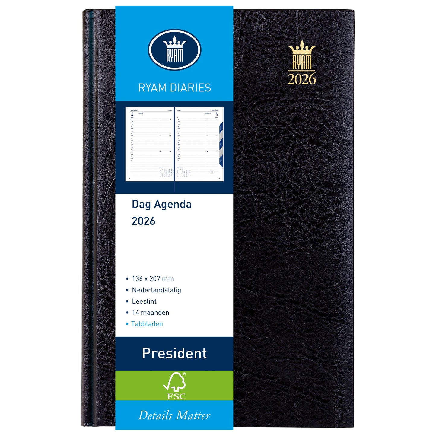 Ryam - Agenda 2027 president mundior 1dag/1pagina zw