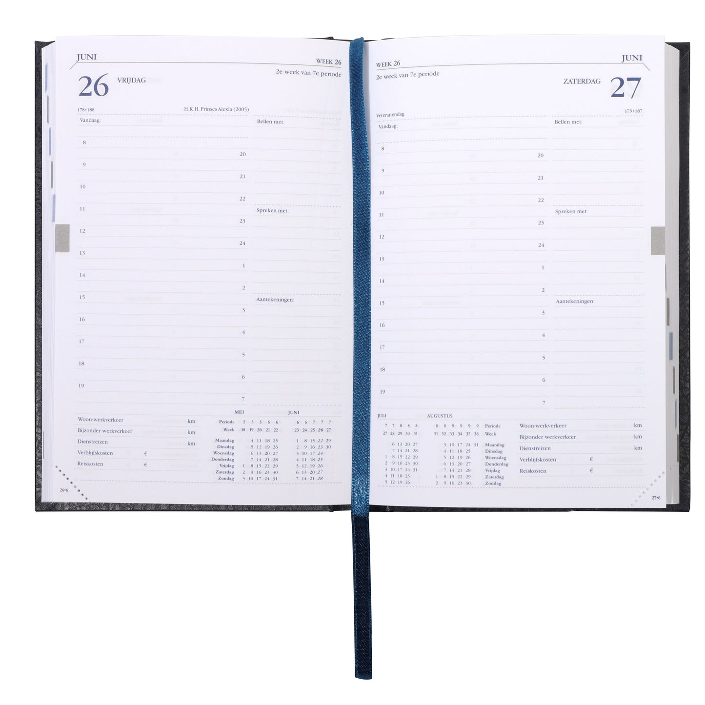 Ryam – Agenda 2026 Twenty-four Mundior 1 Tag/1 Seite blau