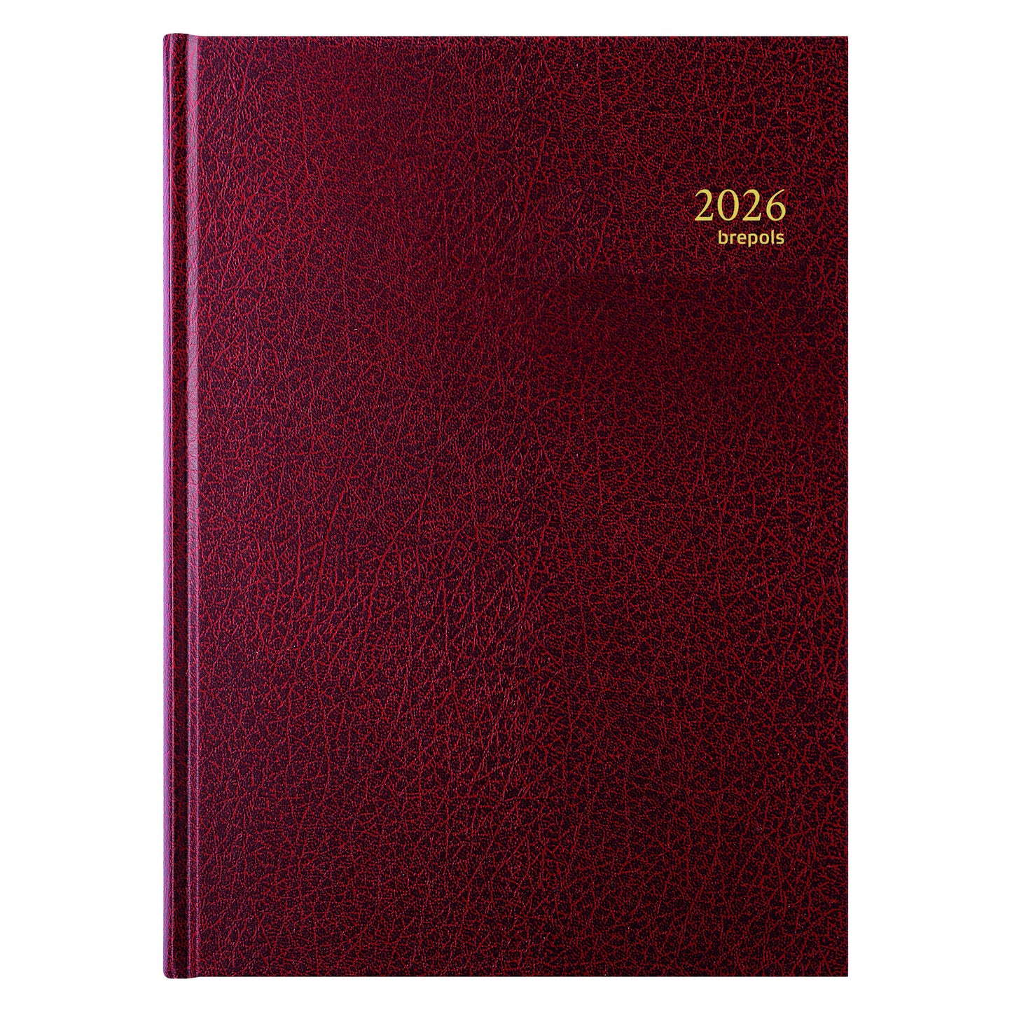 Brepols - Agenda 2026 Bremax Santex A4 1 Tag/1 Seite 4 Spalten Burgunderrot