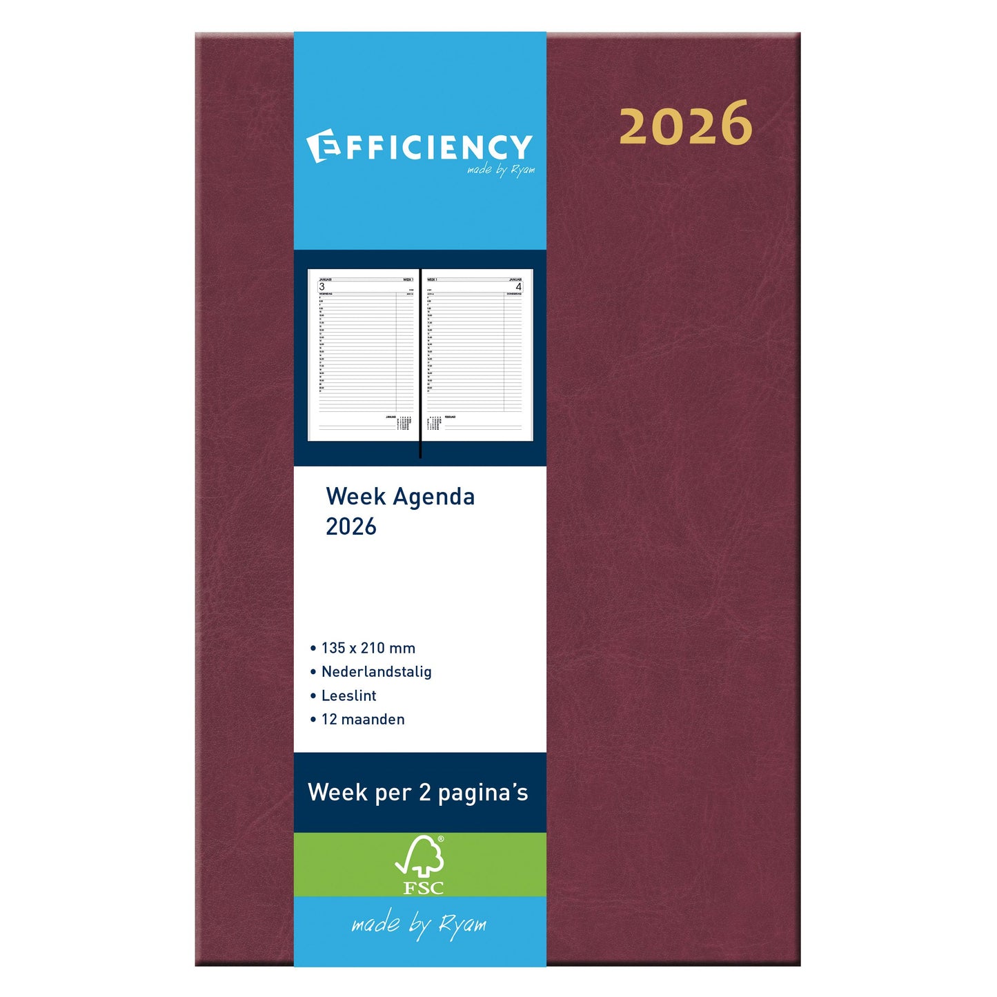 Ryam - Agenda 2027 efficiency baladek 7d/2p bordeaux