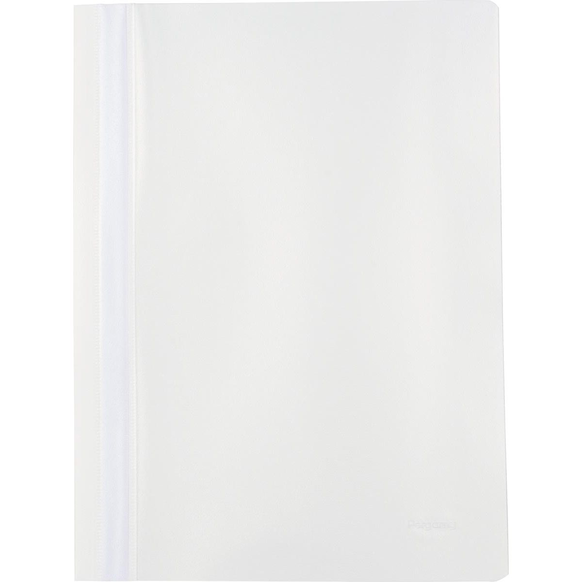 Pergamy - Schnellhefter, ft A4, PP, 25er Pack, weiß
