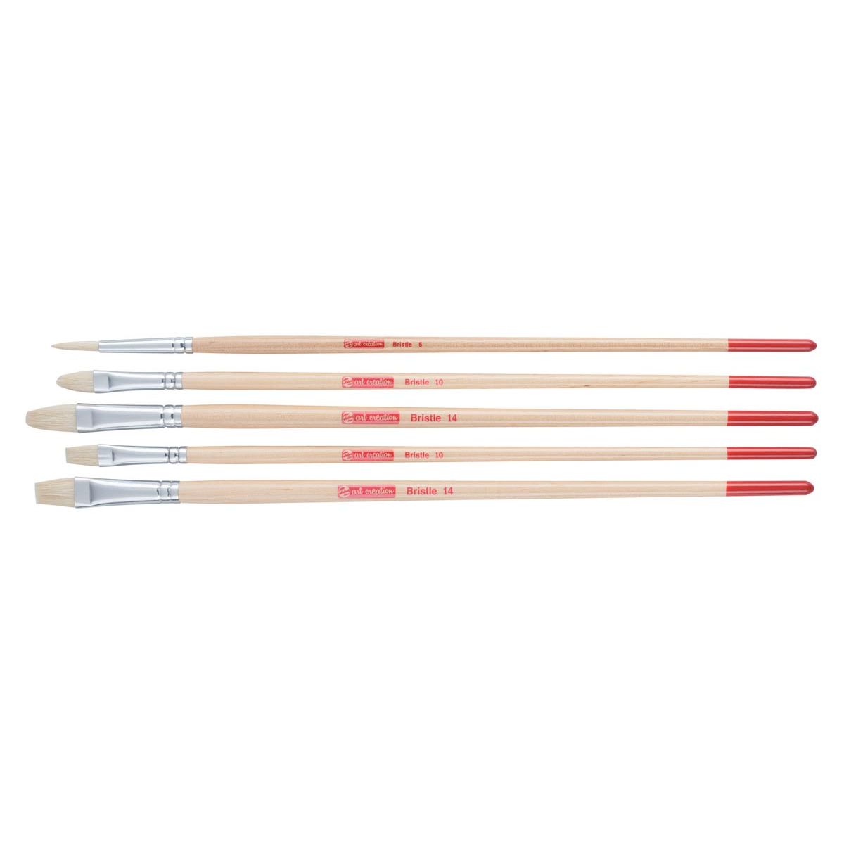 Talens Art Creation – Art Creation Pinselset, verschiedene Schweineborsten, Set mit 5 Pinseln