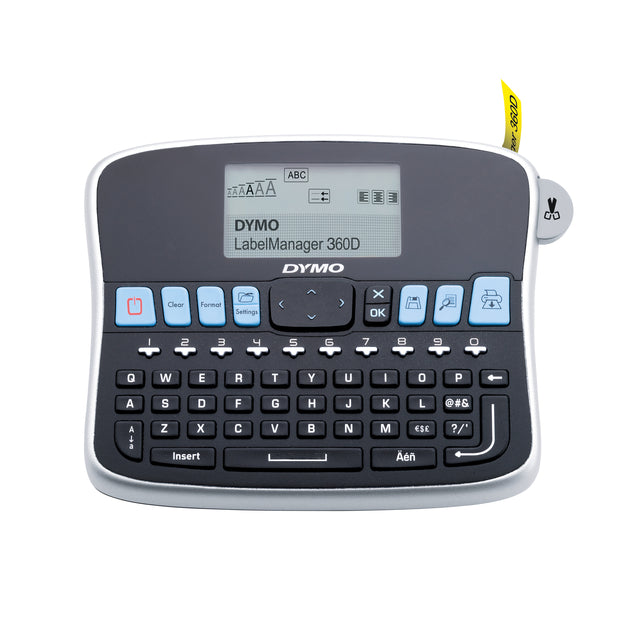 Dymo - Etikettendrucker LabelManager 360D tragbar qwerty 19mm schwarz