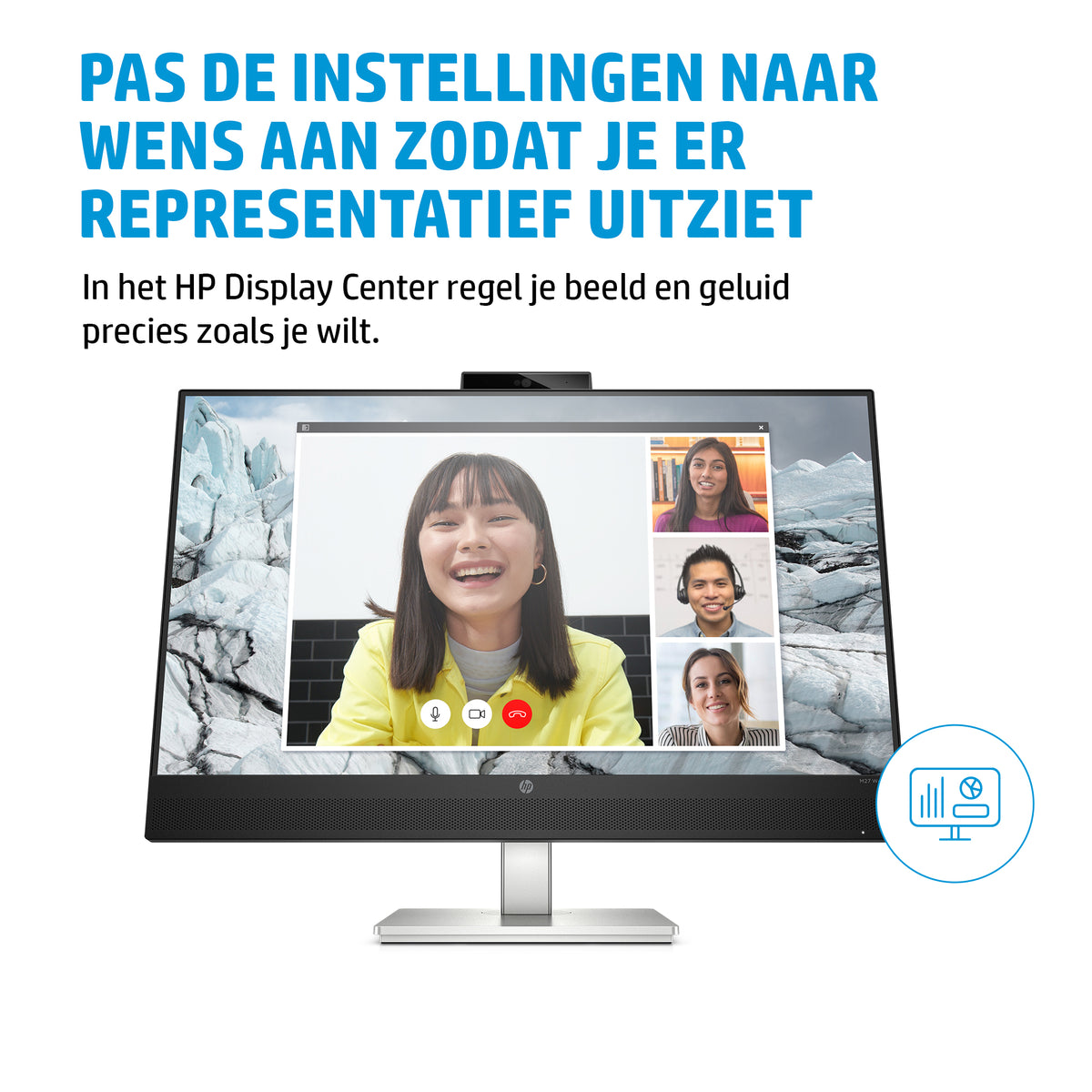 HP INC. - E-Series E27m G4 QHD USB-C conferentiemonitor