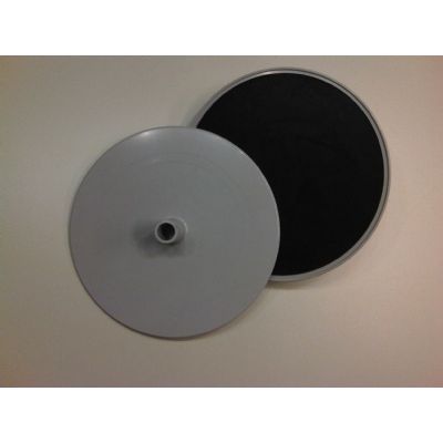 Klika - Voetplaat rond diameter 16cm grijs zuig