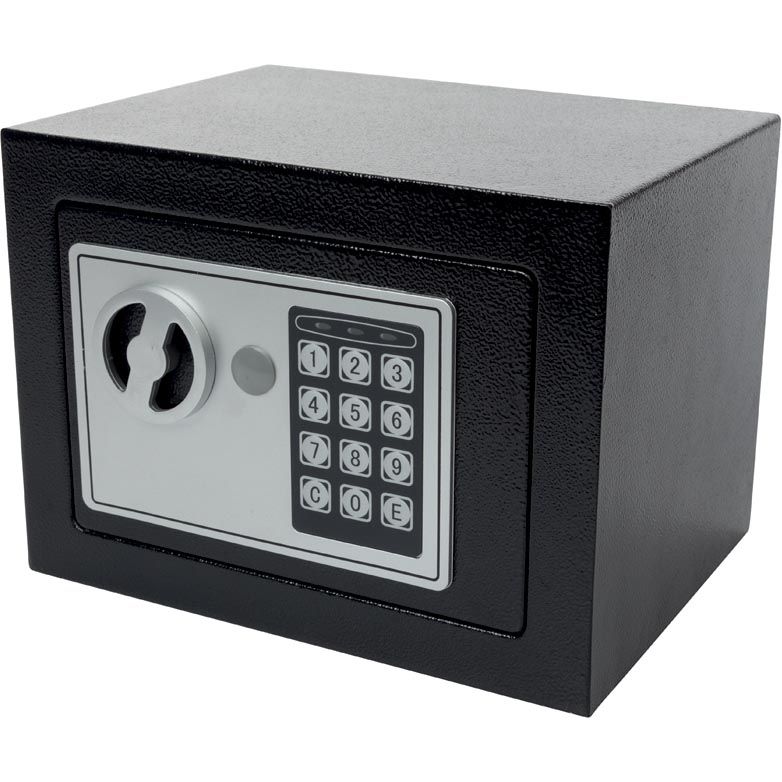 Perel – Elektronischer Safe, mit 3-8-stelligem Code