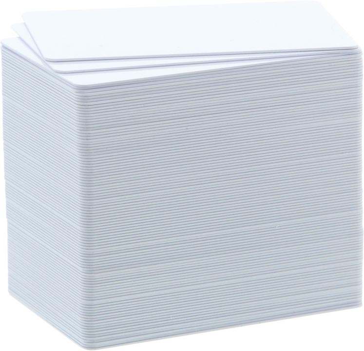 Badgy – 100 leere, dicke Karten von 0,76 mm, für 100 oder 200