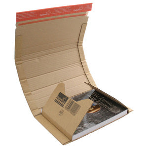 SendProof® - Buchverpackung | Wellpappe | 328x255x80mm | braun | 25 Stück