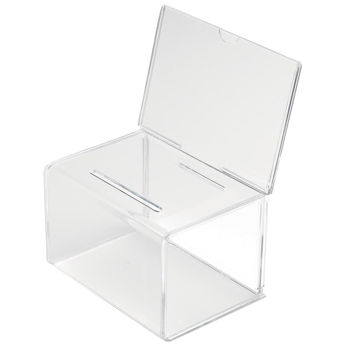 Deflecto – Vorschlagsbox mit Prospekthalter, ft 20,5 x 13,5 x 16,5 cm