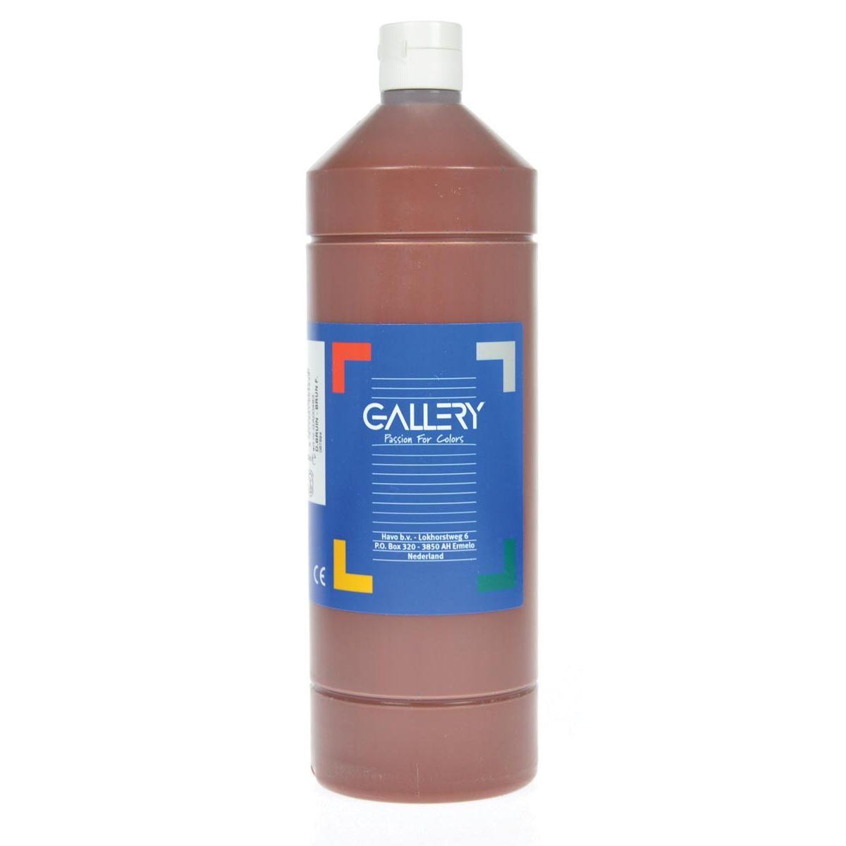 Galerie - Gouache, 1 l Flasche, dunkelbraun