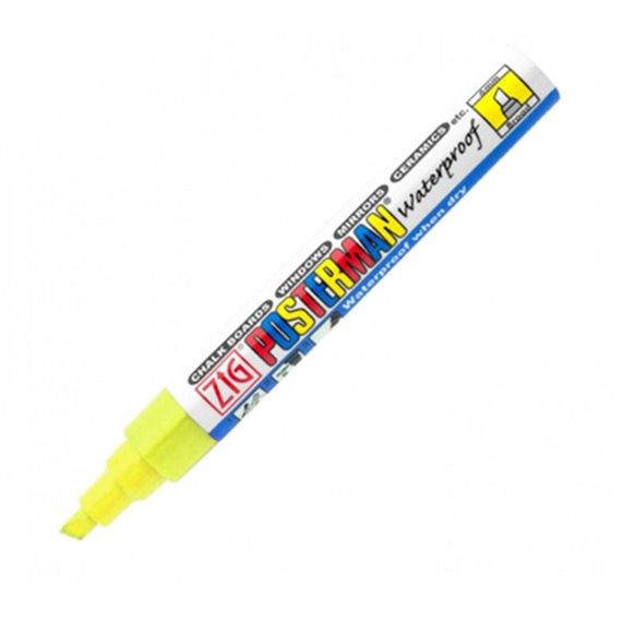 Posterman – Kreidemarker PMA-50, Meißelspitze, 2–6 mm, Fluorgelb