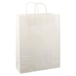 Timmers - Papierbeutel mit Kordelzug 32x12x41cm 50 Stück weiß