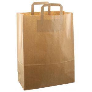 Papiertüte 32x15x43cm 250 Stück braun Kraft NEU!