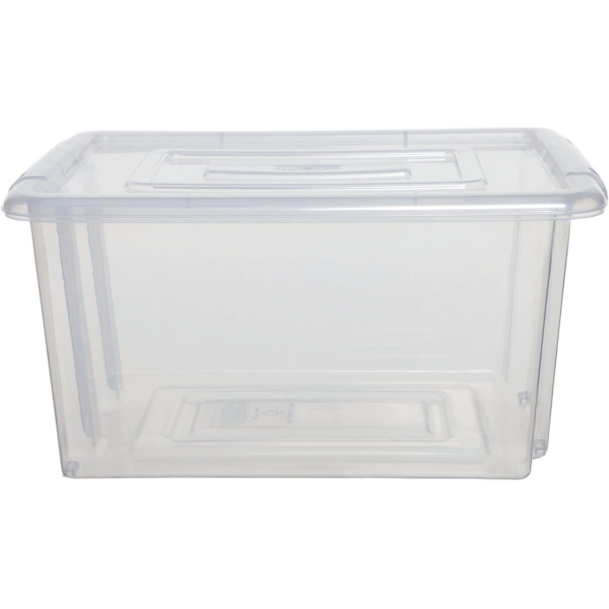 Whitefurze - Stack Store Mini Aufbewahrungsbox 5 Liter ohne Deckel, transparent