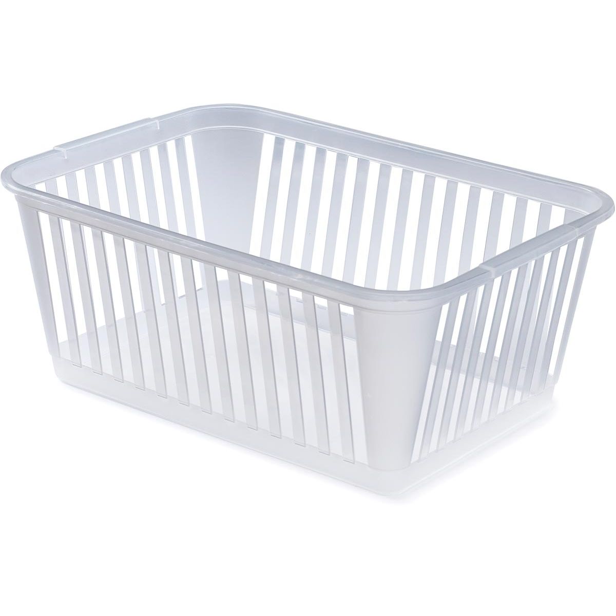 Whitefurze – Mittlerer Aufbewahrungskorb 37 cm, transparent