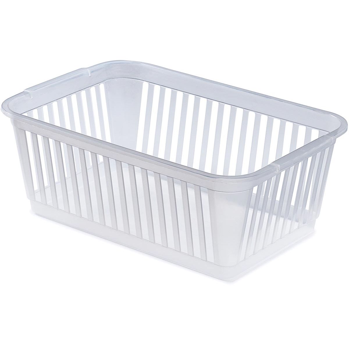 Whitefurze - Kleiner Aufbewahrungskorb 30 cm, transparent